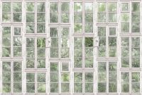 Фреска Ortograf Oasis 32748 Фактура флок FLK Флизелин (4*2,7) Бежевый/Зеленый, Листья/Интерьер — фото 2, Фрески