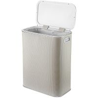 Товар: Корзина для белья Geralis RWH-B Ромб Белая, кант Хром, стандартная - фото 2 Корзина для белья Geralis RWH-B Ромб Белая, кант Хром, стандартная — фото 2, Корзины для белья