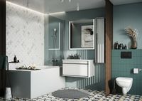 Товар: Тумба под раковину Roca Aneto 80 857430806 подвесная Белый глянец Черная матовая - фото 9 Тумба под раковину Roca Aneto 80 857430806 подвесная Белый глянец Черная матовая — фото 9, Мебель для ванной