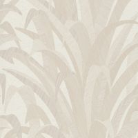 Обои Grandeco Cumaru CU 3001 Винил на флизелине (0,53*10,05) Бежевый/Белый, Листья — фото 1, Обои для стен