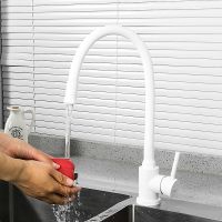 Смеситель для кухни Frap F40994-8 Белый — фото 7, Смесители для кухни