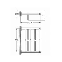 Полка для полотенец Grohe Essentials 40800001 Хром — фото 2, Полки для полотенец