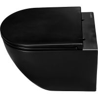 Комплект унитаза WellWant Aura WWU01122B с инсталляцией Cersanit Black 35 S-IN-BLACK-Cg-w с сиденьем Микролифт и клавишей смыва Хром — фото 6, Комплекты унитаз + инсталляция