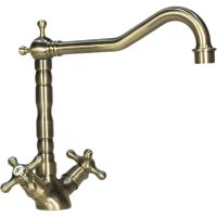 Смеситель для кухни Ulgran Classic U-014 Бронза — фото 1, Смесители