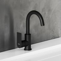 Смеситель для раковины Damixa Apollo 470220300 Черный матовый — фото 2, Смесители