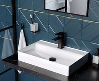 Товар: Смеситель для раковины Excellent Keria AREX.2001BL Черный - фото 3 Смеситель для раковины Excellent Keria AREX.2001BL Черный — фото 3, Смесители