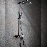 Душевая система Black&White Universe U7815GM 7815GM с термостатом Gun Metal — фото 1, Душевое оборудование. Душевая программа