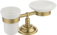 Товар: Стакан для зубных щеток с мыльницей Migliore Mirella 17175 Бронза - фото 2 Стакан для зубных щеток с мыльницей Migliore Mirella 17175 Бронза — фото 2, Стаканы для зубных щеток