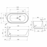 Товар: Акриловая ванна Vincea 170x80 VBT-621 без гидромассажа - фото 5 Акриловая ванна Vincea 170x80 VBT-621 без гидромассажа — фото 5, Акриловые ванны
