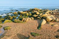 Фреска Ortograf Горы 30913 Фактура бархат FX Флизелин (4,1*2,7) Бежевый/Синий, Море/Пейзаж арт-30913 (бархат FX) — фото 2, Фрески