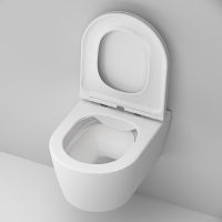 Унитаз AM.PM Func FlashClean C8F1700MWSC подвесной Белый матовый с сиденьем Микролифт — фото 7, Подвесные унитазы