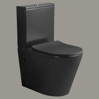 Унитаз компакт Ceruttispa Sella MB CT9865 Черный матовый с бачком и сиденьем Микролифт — фото 2, Напольные унитазы