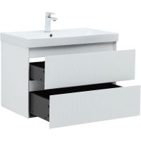 Товар: Тумба под раковину Aquanet Альтера 80 337156 подвесная Белая матовая - фото 5 Тумба под раковину Aquanet Альтера 80 337156 подвесная Белая матовая — фото 5, Мебель для ванной