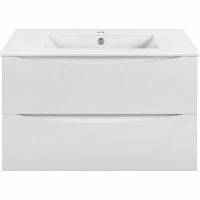 Тумба под раковину Vincea Mia 75 VMC-2MC750GW подвесная G.White — фото 1, Тумбы под раковину