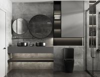 Унитаз компакт Abber Rechteck AC1210TMB Черный матовый с бачком и сиденьем Микролифт — фото 7, Напольные унитазы