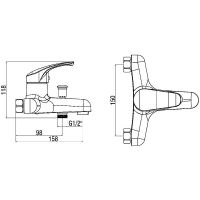 Товар: Смеситель для ванны Orange OneLife P11-100cr Хром - фото 6 Смеситель для ванны Orange OneLife P11-100cr Хром — фото 6, Смесители