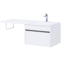 Тумба под раковину Aquanet Токио 120 236916 подвесная Белая — фото 1, Тумбы под раковину