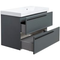 Товар: Тумба под раковину La Fenice Elba 90 FNC-01-ELB-G-90-2 подвесная Серая матовая - фото 3 Тумба под раковину La Fenice Elba 90 FNC-01-ELB-G-90-2 подвесная Серая матовая — фото 3, Мебель для ванной