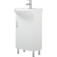 Тумба под раковину Corozo Олимп 45 SD-00000321 Белая — фото 2, Мебель для ванной