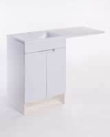 Тумба с раковиной Orange Sistema 120 L STD-120TUW+RAL Белая глянцевая — фото 7, Тумбы с раковиной