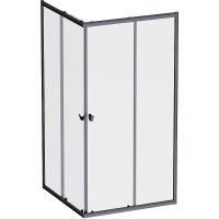 Душевой уголок AM.PM Sunny 120х90 W87G-403-12090-BT профиль Черный матовый стекло прозрачное — фото 1, Душевые уголки