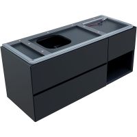 Товар: Тумба под раковину Allen Brau Infinity 120 L 1.21005.AM подвесная Антрацит матовый - фото 8 Тумба под раковину Allen Brau Infinity 120 L 1.21005.AM подвесная Антрацит матовый — фото 8, Мебель для ванной