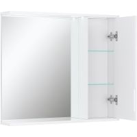 Зеркало со шкафом Volna Joli 80 R zsJOLI80.R-01 с подсветкой Белое — фото 9, Зеркальные шкафы в ванную