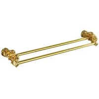 Полотенцедержатель Art&Max Rose AM-B-0918-Do двойной Золото — фото 2, Полотенцедержатели