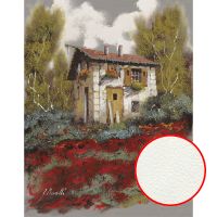 Фреска Ortograf Городской пейзаж живопись 11684 Фактура флок FLK Флизелин (2,1*2,7) Зеленый/Красный/Серый, Город/Пейзаж/Живопись — фото 1, Фрески