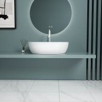 Раковина-чаша Esbano Coral-N 49 ESRNCORANW Белая глянцевая — фото 7, Раковины накладные