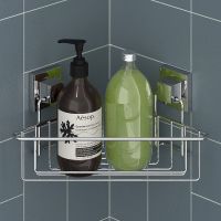 Полка корзина Tekno-tel EasyFIX EF251 угловая Хром — фото 3, Полки для ванной и душа