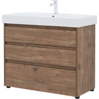 Тумба под раковину Aquanet Nova Lite 100 302480 Дуб рустикальный — фото 8, Мебель для ванной