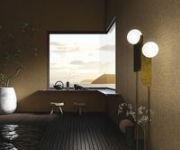 Обои Zambaiti Parati Fuksas Z54515 Винил на флизелине (0,7*10,05) Желтый/Бежевый, Геометрия — фото 2, Обои для стен