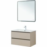 Тумба под раковину Aquanet Вега 80 329585 подвесная Бежевая — фото 8, Мебель для ванной