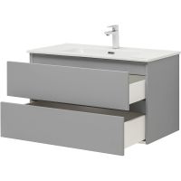 Тумба под раковину Aquanet Вега 90 329604 подвесная Мисти грин — фото 7, Тумбы под раковину