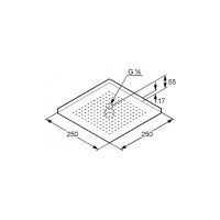 Верхний душ Kludi A-Qa 6653105-00 Хром — фото 2, Верхние души