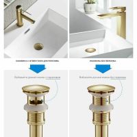 Товар: Донный клапан Timo 8011/18 click-clack Черное золото - фото 4 Донный клапан Timo 8011/18 click-clack Черное золото — фото 4, Донные клапаны