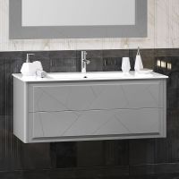 Товар: Тумба под раковину Opadiris Луиджи 120 00-00007192 подвесная Серая матовая - фото 2 Тумба под раковину Opadiris Луиджи 120 00-00007192 подвесная Серая матовая — фото 2, Мебель для ванной