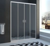 Душевая дверь Veconi Vianno VN-45 190 VN45-190-01-19C1 профиль Хром стекло прозрачное — фото 2, Душевые двери в нишу