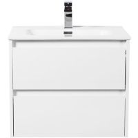 Тумба под раковину BelBagno Kraft 60 KRAFT-600-2C-SO-BO подвесная Bianco Opaco — фото 1, Тумбы под раковину