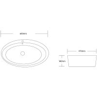 Раковина Ceruttispa 60 CR7026A СТ9580 Белая — фото 3, Раковины накладные