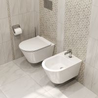 Унитаз Kerama Marazzi Plaza Modern PLMR.wc.02 подвесной Белый глянцевый без сиденья — фото 6, Подвесные унитазы