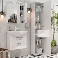 Товар: Зеркало со шкафом Volna Joli 60 R zsJOLI60.R-01 с подсветкой Белое - фото 7 Зеркало со шкафом Volna Joli 60 R zsJOLI60.R-01 с подсветкой Белое — фото 7, Зеркальные шкафы в ванную