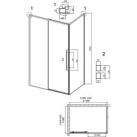 Товар: Душевой уголок Grossman Galaxy 100х90 120.K33.01.1090.42.10 профиль Графит сатин стекло тонированное - фото 10 Душевой уголок Grossman Galaxy 100х90 120.K33.01.1090.42.10 профиль Графит сатин стекло тонированное — фото 10, Душевые уголки