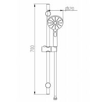 Душевой гарнитур Bravat Source D171BW-ENG Черный матовый — фото 2, Душевые гарнитуры