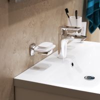 Мыльница AM.PM Gem A9034200 Хром Белая — фото 7, Мыльницы