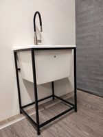 Товар: Хозяйственная раковина Kerasan Aquadom 60 29201 Белая с 1 отверстием под смеситель - фото 8 Хозяйственная раковина Kerasan Aquadom 60 29201 Белая с 1 отверстием под смеситель — фото 8, Раковины