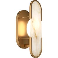 Настенный светильник Maytoni Modern Marmo MOD099WL-01G3 Белый мрамор Золото — фото 2, Светильники