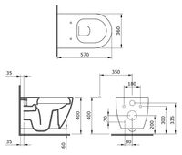 Товар: Унитаз Bocchi Venezia 1295-004-0129 подвесной Черный матовый без сиденья - фото 3 Унитаз Bocchi Venezia 1295-004-0129 подвесной Черный матовый без сиденья — фото 3, Унитазы