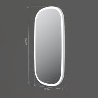 Товар: Зеркало AM.PM Func 55 M8FMOX0551WGH с подсветкой с ИК-сенсорным выключателем - фото 9 Зеркало AM.PM Func 55 M8FMOX0551WGH с подсветкой с ИК-сенсорным выключателем — фото 9, Мебель для ванной